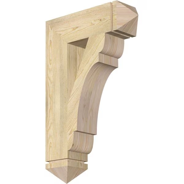 Olympic Arts & Crafts Rough Sawn Bracket, Douglas Fir, 6